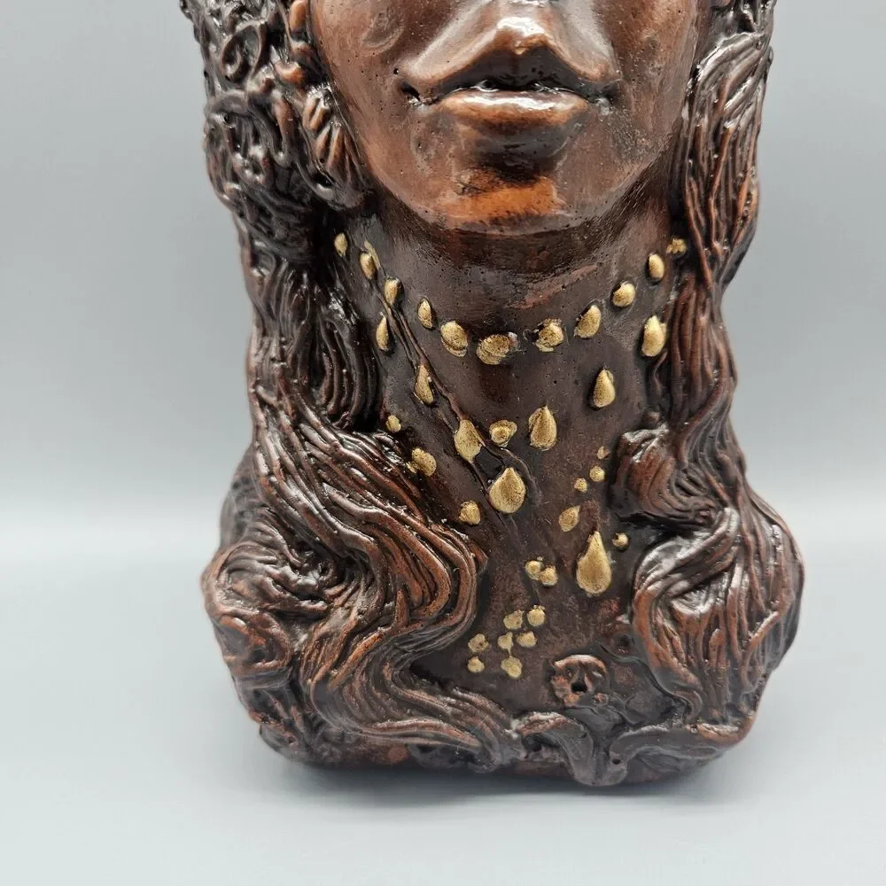 Vtg ‘79 Jason Christoble Matchless Grove Candle Holder Clay Sculpture Warlock